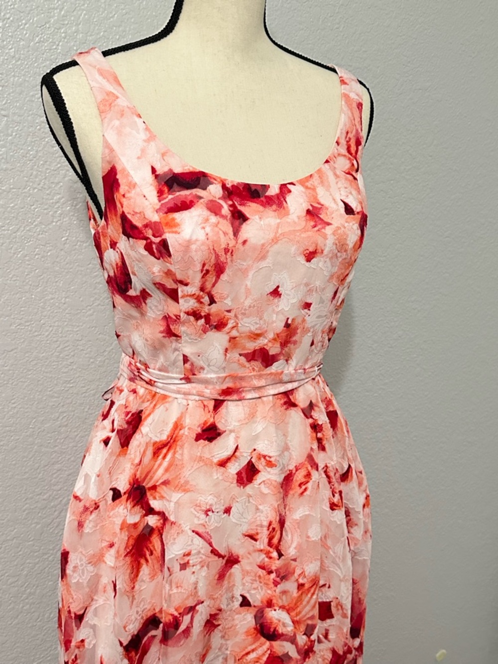 Midi Dress Womens Size 8 Floral Romantic Fairy Whimsical Coquette Feminine Girly - Picture 3 of 16